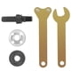 thumbnail image 1 of Juego de 5 bielas para amoladoras angulares, llave de ajuste, tuerca de metal y adaptador de taladro para amolar, cortar y pulir, 1 of 7