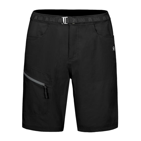 Little Donkey Andy Men's Quick Dry Stretch Hiking Shorts Lightweight Outdoor Golf Travel Cargo Shorts UPF 50 Black Size S