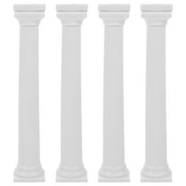 OUNONA 4Pcs Plastic Pillars Cake Stand Cake Support Rod for Wedding Decor