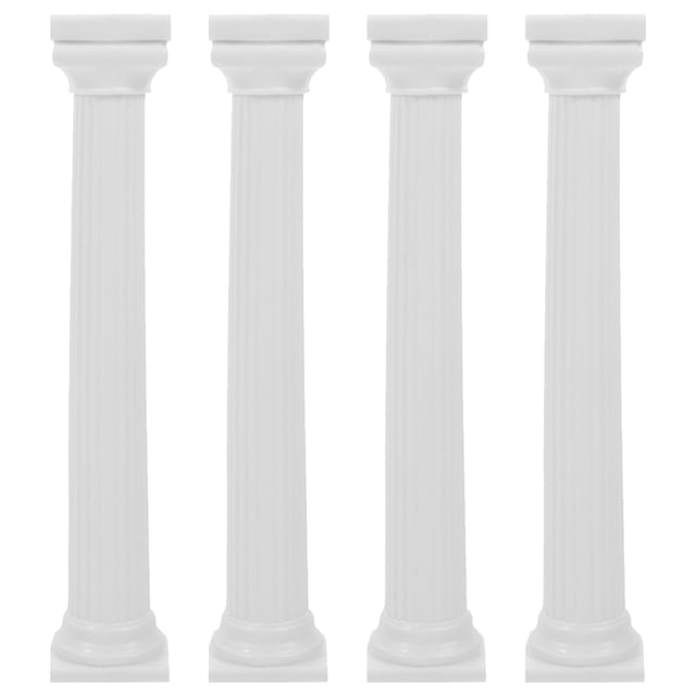 Shisuyan 4Pcs Roman Column Cake Stand Desert Table Display Set Cake Support Rod Small Cake Stand