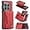 Red, variant on for Oneplus 1+ 9 Pro Phone Case, Strong Magnetic Detachable Card Holder, Full Protection Business Back Cover, Shell with Soft Lining, Coin Purse with Stand Function