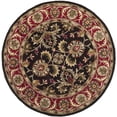 thumbnail image 2 of Safavieh Heritage Stuart Oriental Wool Area Rug, Chocolate/Red, 8' x 8' Round, 2 of 11