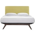 thumbnail image 5 of Modway Tracy Modern MDF and Rubberwood Queen Bed in Cappuccino/Green, 5 of 6