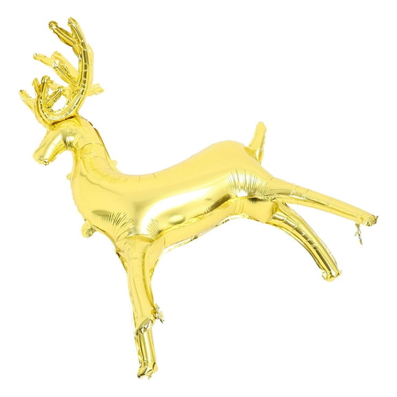GOOHOCHY Cartoon Elk Shaped Balloon Christmas Balloon Party Decoration Large Reindeer Shaped Balloon Christmas Reindeer Standing Balloon Scene Layout Prop