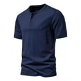 thumbnail image 1 of Playera Hombre Cuello Henley Casual Cómoda Manga Corta, 1 of 8