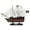 White, variant on HANDCRAFTED NAUTICAL D√âCOR Wooden Caribbean Pirate Black Sails Limited Model Pirate Ship 12"