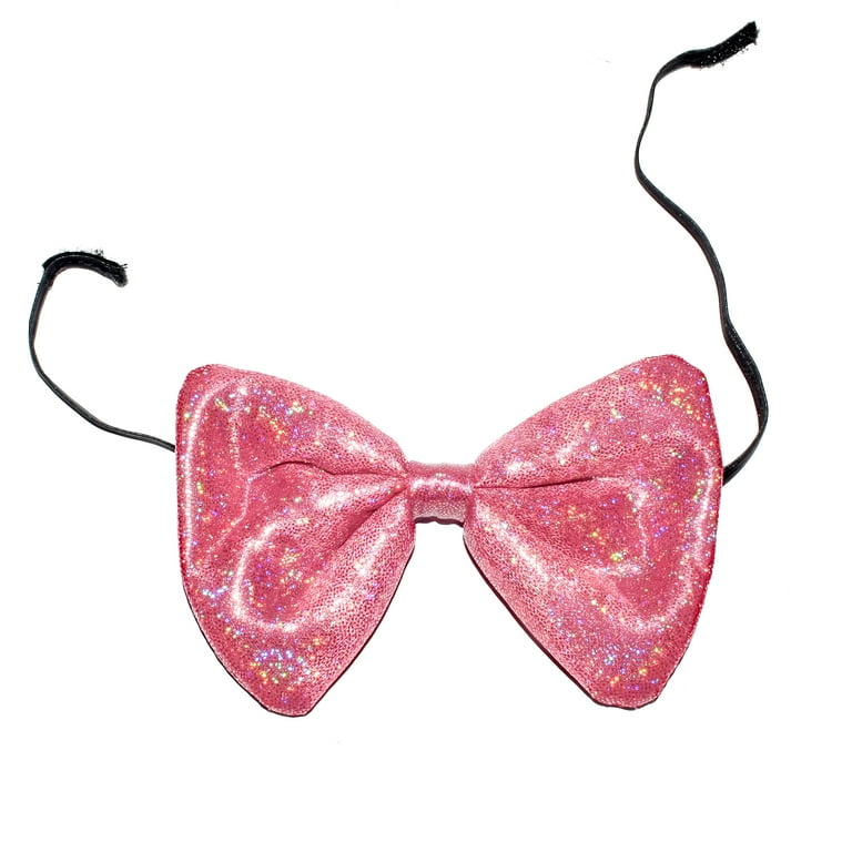 Sequin Bow Tie Black Clown Costume Accessory Sequin Bow Tie Black Clown Costume Accessory