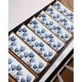 thumbnail image 3 of Blue Tulips Stair Treads Non Slip Indoor for Wooden Steps, Spring Summer Floral Rustic Botanical 7 Pcs Stair Mats for Elders Dogs, 8 x 30 Inch Carpet Treads Runner Rugs for Staircase, 3 of 7