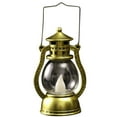 thumbnail image 1 of Halloween Stimulation Kerosene Lantern Prop Portable Light Hand Lamp Lamp Decoration - Golden, 1 of 9
