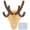 Khaki, variant on Multifunctional Punch-Free Adhesive Deer Antlers Wall Hook Organizer for Home Office Bathroom Bedroom Decor, Reliable Phone Stand Holder, 4.33 inches / 11 cm, Color Khaki Brown