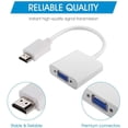 thumbnail image 5 of HDMI to VGA ,Gold-Plated HDMI to VGA Adapter (Male to Female) for Computer, Desktop, Laptop, PC, Monitor, Projector, HDTV, Chromebook, Raspberry Pi, Roku, Xbox and More - White, 5 of 10
