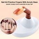 thumbnail image 3 of Fake Fingert Nail Art Pantalla de arte Pantalla Portátil Consejos de extensión Práctica Herramienta Principiante Equipo de entrenamiento para principios de manicura Blanco Monstrate CE001600-02, 3 of 7