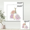 thumbnail image 4 of Designart ' Bouquet of Flowers and Perfume Bottle I ' Traditional Canvas Wall Art Print, 4 of 4