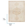 thumbnail image 3 of Livabliss x Becki Owens Solana Global Moroccan Area Rug,5'3" x 7',Ivory/Burnt Orange, 3 of 10