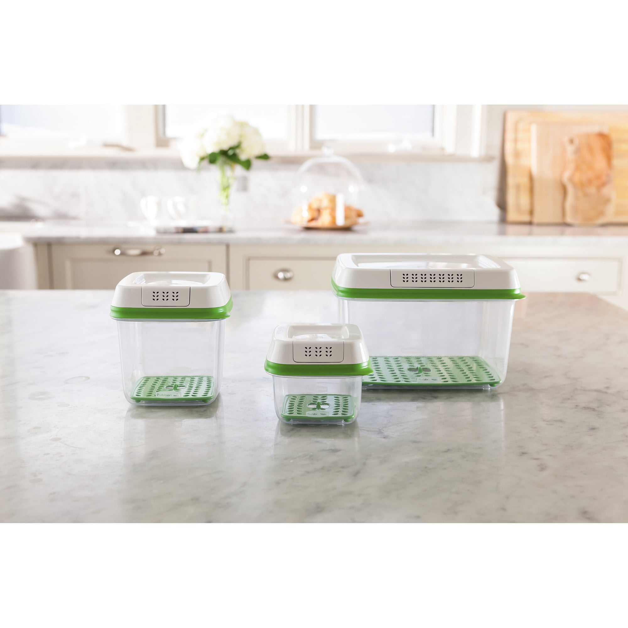 Rubbermaid Freshworks Food Preservation Containers, 6 Piece Set