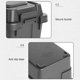 thumbnail image 5 of Contenedor Pañuelos Escritorio para Acampada Caja Almacenamiento Cubo Artículos Diversos 1 L Color, 5 of 6