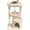 Beige, variant on Small Cat Tree for Indoor Cats, Activity Cat Tower with Scratching Post for Kittens, Modern Cat Furniture with Basket & Hanging Ball for Play Rest, Grey