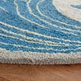 thumbnail image 3 of SAFAVIEH Abstract Parker Floral Area Rug, Beige/Blue, 6' x 6' Round, 3 of 11