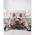 thumbnail image 3 of Halloween Twin Size Down Alternative Comforter, Lightweight Comforter Quilt Bedding Set with Pillow Shams Trick Or Treat Children Pumpkin Black Branches All Seasons Bed Comforter Duvet Insert 68"x86", 3 of 7