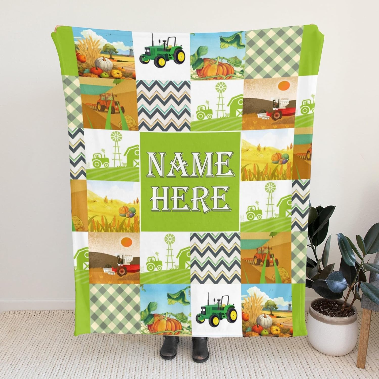 Personalized Dinosaur Blanket for Kids, Custom Dino Throw Blanket with Name for Boys and Girls, Toddler Bed, Room & Bedroom Decor, Unique Blankets for Children