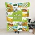 thumbnail image 5 of Personalized Dinosaur Blanket for Kids, Custom Dino Throw Blanket with Name for Boys and Girls, Toddler Bed, Room & Bedroom Decor, Unique Blankets for Children, 5 of 6