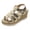 Gold, variant on Platform Wedge Gladiator Sandals for Women 2026 Classic Vintage Casual Metallic Leather Open Toe Ankle Strap Chunky High Heels Fisherman Dressy Summer Shoes Roman Beach Silver Size 7