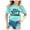 Mint Green, variant on WEAIXIMIUNG Teen Girl Tops for School Kids School Season Back To School Season Printed Casual Short Sleeve Top T Shirt