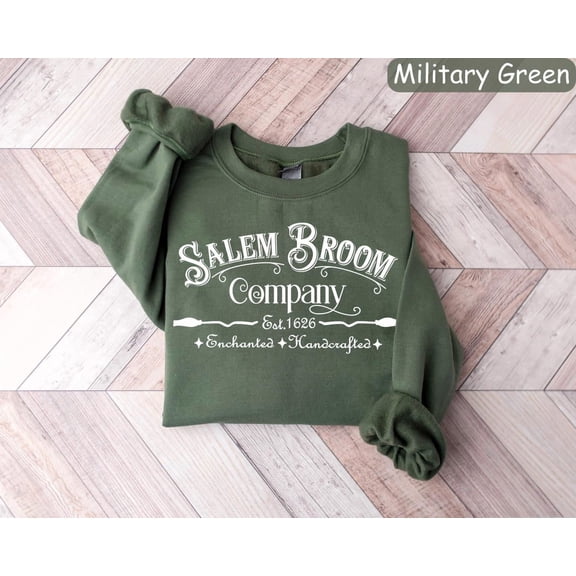 Salem Broom Co. Sweatshirt: Spooky Hocus Pocus season Apparel All Size S-5Xl