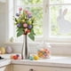 thumbnail image 5 of Rama decorativa de Pascua con bolas parpadeantes de colores y hojas verdes | Ramo floral artificial de 35 cm para arreglos florales | Decoración para el hogar y tiendas, 5 of 6