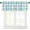 Watercolor Plaidbbs6067, variant on 3 Piece Farmhouse Sky Blue Kitchen Curtains, Tier and Valance Rod Pocket Window Curtains Set Watercolor Buffalo Check Grid Cafe Curtains for Kitchen Valances Window Treatment 54X18in 27x24in×2