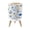 Color 4, variant on Small Trash Can with Lid Sea Creatures Coastal Crabs Fish Starfish Coral Seaweed Soft Pastel 1.8 Gallon Dog Proof Trash Can Round Garbage Can Waste Bin Wastebasket for Bathroom Bedroom Living Room