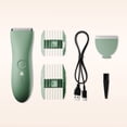 thumbnail image 4 of Meridian Premium Trimmer Smooth Bikini & Body Hair Electric Pubic Grooming Shaver, Waterproof, for Women & Men, Sage, 4 of 10