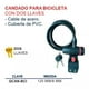thumbnail image 2 of Candado Bicicleta Alfa Cable De Acero Cubierta PVC 12cm, 2 of 2
