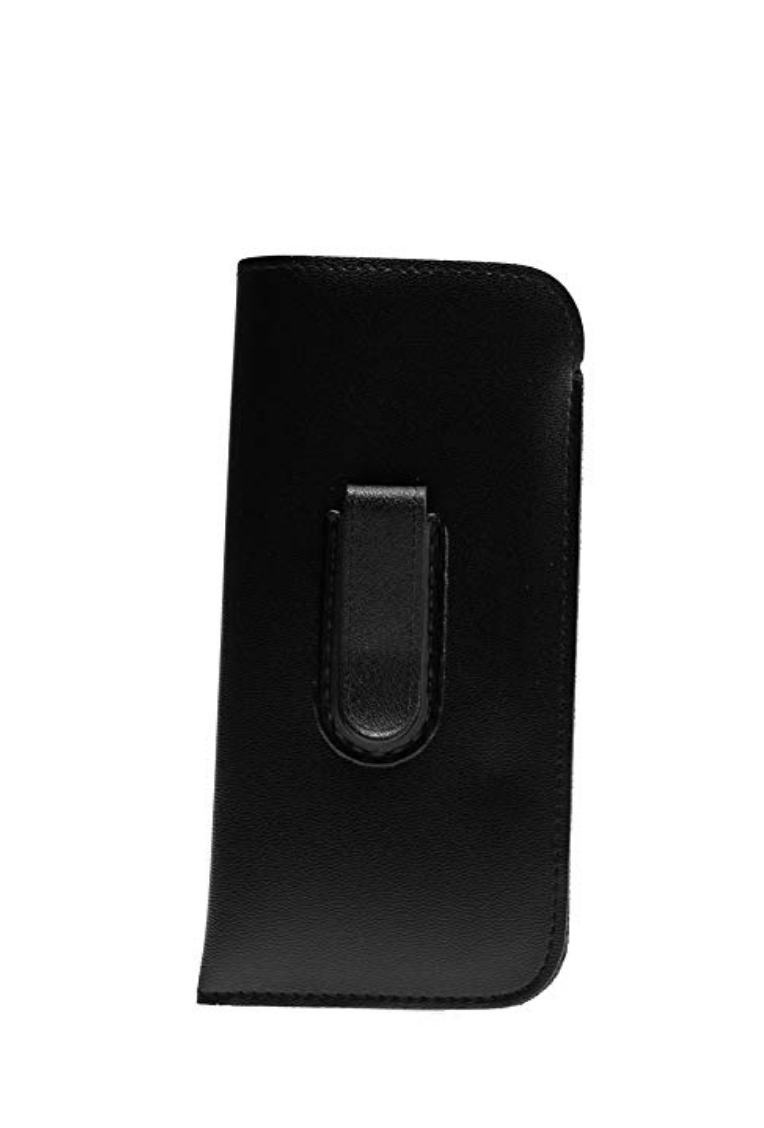 Slide In Pouch With Belt Clip for Eyeglasses and Sunglasses in Black