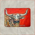 thumbnail image 3 of Carolines Treasures MW1281RUG See Red Longhorn Cow Machine Washable Memory Foam Mat 19 X 27" multicolor, 3 of 4