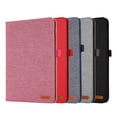 thumbnail image 6 of Case for iPad (A16) 11th Gen 2025, Cloth Texture Business Tablet Cover with Multi-Angle Flip Stand & Card Holder, Auto Wake/Sleep Full Body Protective Case for iPad 10th Gen 10.9" 2022, Pink, 6 of 6