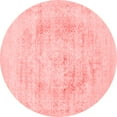 thumbnail image 1 of Ahgly Company Indoor Round Oriental Red Industrial Area Rugs, 4' Round, 1 of 4