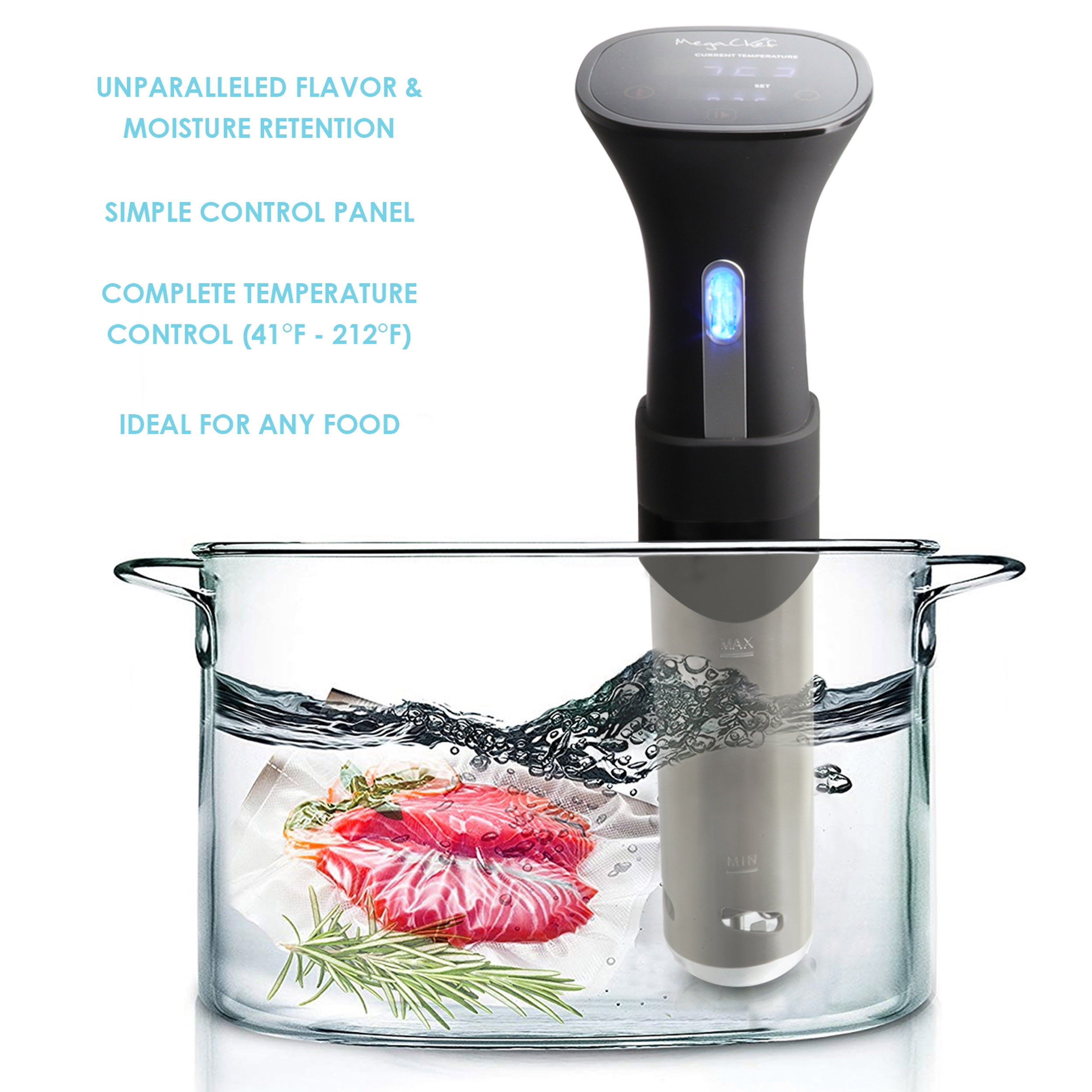 Sous Vide Cooker with WiFi, Smart Touchscreen Display – AICOOK