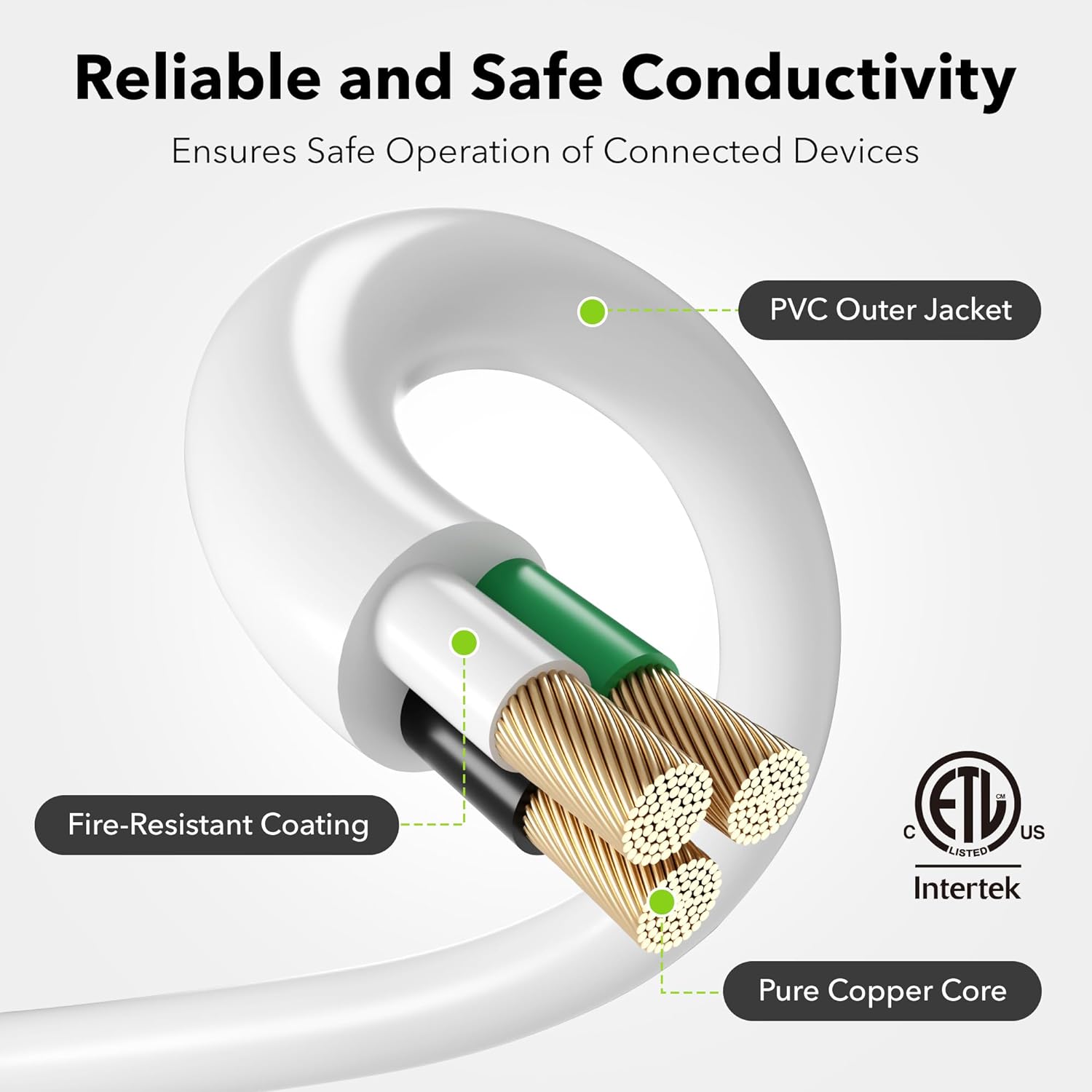 BN-LINK 12 Ft Outdoor Extension Cord 3-Prong Grounded photo 5