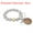 Coffee, variant on Volleyball Charm Wristlet Keychain Wooden Bead Keyring Sports Charm Wristlet Bracelet Natural