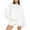 White, variant on Oversized Sweatsuits Short Sets Women 2 Piece Sports Casual Plain Pullover Sweatshirt Top and Shorts Outfits Set (XL, White)