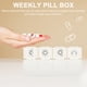 thumbnail image 5 of Organizador de píldoras digital semanal 7 días 28 compartimentos Caja de medicamentos con recordatorio de alarma de 5 grupos y retroiluminación LCD luminosa para medicamentos, suplementos, vitaminas,, 5 of 5