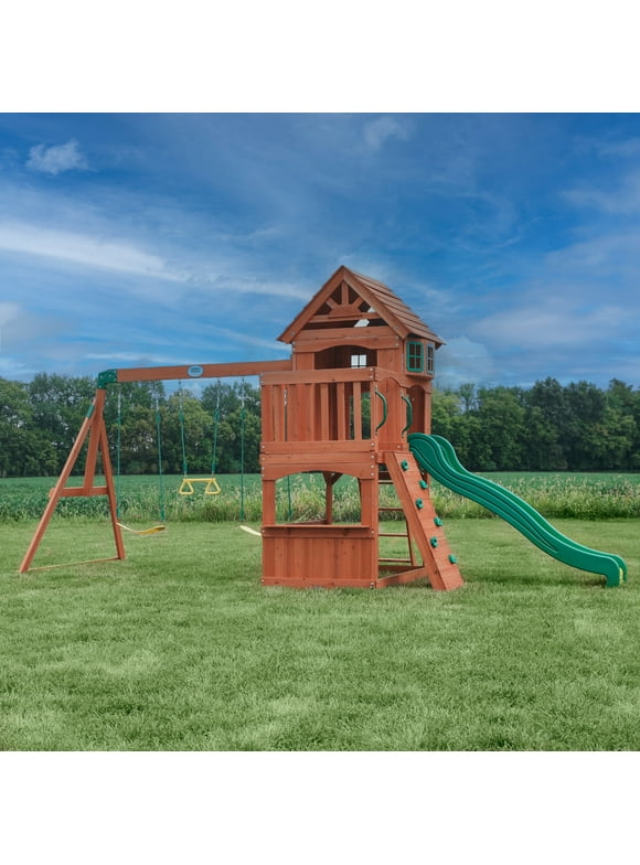 Wooden Swing Sets in Swing Sets