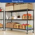 thumbnail image 5 of 3-Tier Adjustable Heavy Duty Steel Wire Rack 59.6"x24"x51.6", 5 of 7