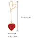 thumbnail image 5 of 1 par de pendientes colgantes con forma de corazón para San Valentín., 5 of 5