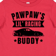 thumbnail image 4 of Inktastic Pawpaw's Lil' Racing Buddy with Car Silhouette Boys or Girls Baby T-Shirt, 4 of 5
