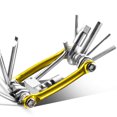 thumbnail image 3 of Multifunctional Mountain Bike Tire Repair Tool Set Portable Bicycle Combination Chain Remover Gold, 3 of 5