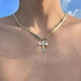 thumbnail image 3 of JZROCKER Portable Double Crosses Necklace Streetwear Inspire Jewelry Accessory for Fashion Forward Individuals Adjustable Chain, 3 of 11