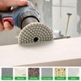 thumbnail image 3 of chasenew 3 Inch Diamond Polishing Pads with M14 Backer Pad, 12PCS Wet/Dry Granite Stone Polish Pad Kit for Drill, Grinder, Polisher, 50-6000 Grit Diamond Sanding Pad for Concrete Marble Rock, 3 of 8