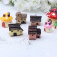 thumbnail image 4 of 12 piezas de musgo, micro paisaje, miniatura de resina, casa, castillo, molino de viento, seta, adornos decorativos, 4 of 7